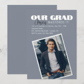 Ons Afstudeerder Foto Afstuderen Uitnodiging (Voorkant / Achterkant)