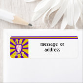 ONS AFSTUDEERDER School Kleuren Paarse&Gold 'ZOOM' Etiket (Insitu)