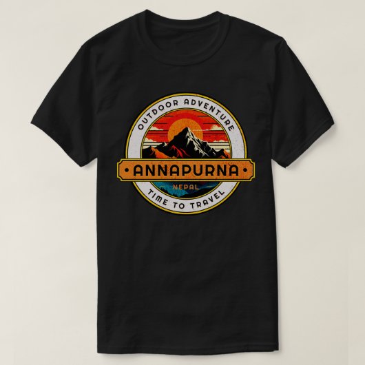 Ons Avontuur Annapurna Mountain Design T-shirt (Design voorkant)