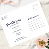 Ons avontuur begint Bewaar de datum 3 Foto Briefkaart