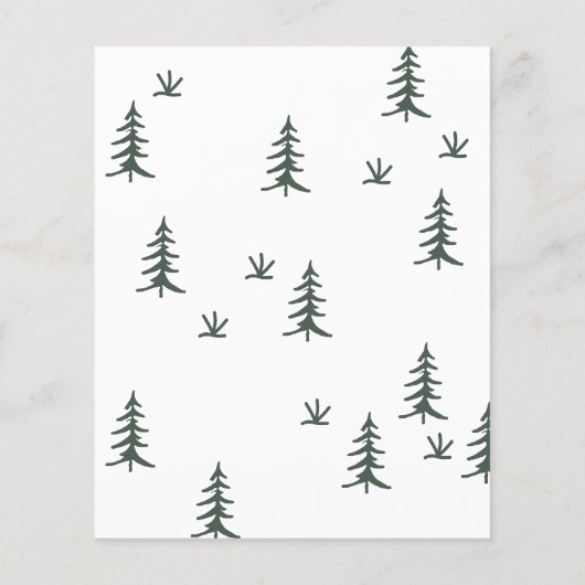 Ons avontuur begint Bos bruiloft Save the Date (Achterkant)