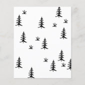 Ons avontuur begint Bos bruiloft Save the Date (Achterkant)