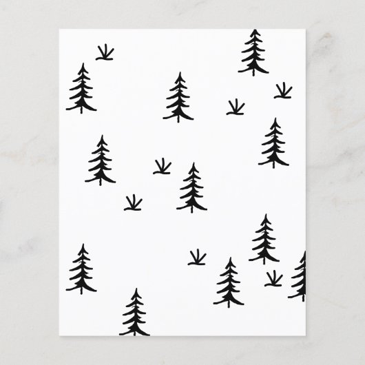 Ons avontuur begint Bos bruiloft Save the Date (Achterkant)