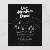 Ons avontuur begint Bos bruiloft Save the Date (Voorkant)