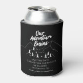 Ons avontuur begint Bos bruiloft Save the Date Blikjeskoeler (Blikje Voorkant)