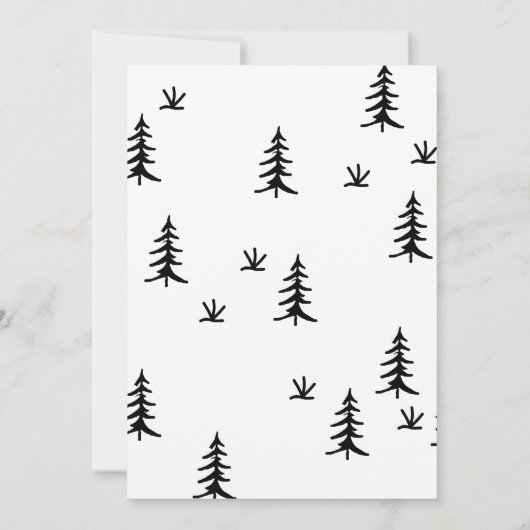 Ons avontuur begint Bos bruiloft Save the Date Kaart (Achterkant)