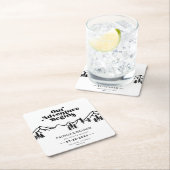 Ons Avontuur Begint Buiten Trouwen Bewaar De Datum Kartonnen Onderzetters (Insitu)