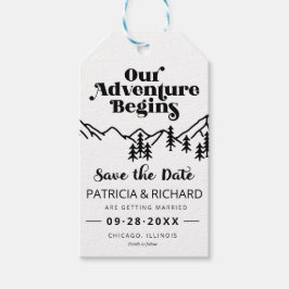 Ons Avontuur Begint Buiten Trouwen Save The Date Cadeaulabel
