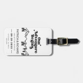 Ons avontuur begint buitenshuis met bruiloft en be bagagelabel (Voorkant horizontaal)