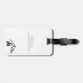 Ons avontuur begint buitenshuis met bruiloft en be bagagelabel (Achterkant horizontaal)