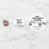 Ons avontuur begint buitenshuis met bruiloft en be confetti (Voorkanten)