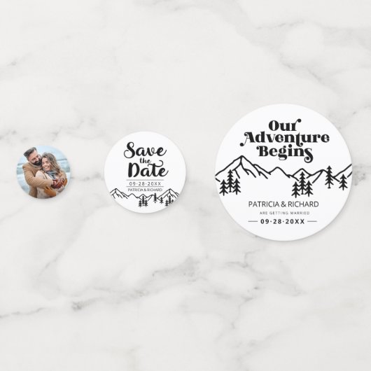 Ons avontuur begint buitenshuis met bruiloft en be confetti (Voorkanten)