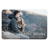 Ons avontuur begint | Datum opslaan Magneet (Horizontaal)