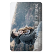 Ons avontuur begint | Datum opslaan Magneet (Verticaal)