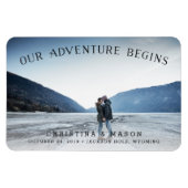 Ons avontuur begint | Datum opslaan Magneet (Horizontaal)