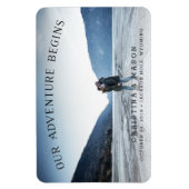 Ons avontuur begint | Datum opslaan Magneet (Verticaal)