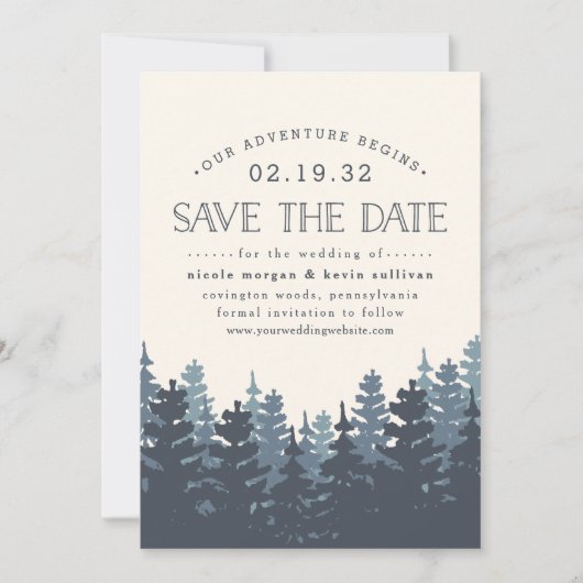 Ons avontuur begint | Datum opslaan Save The Date (Voorkant)