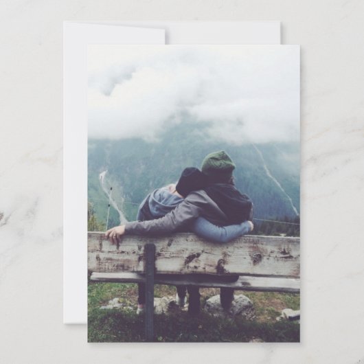 Ons avontuur begint | Datum opslaan Save The Date (Achterkant)