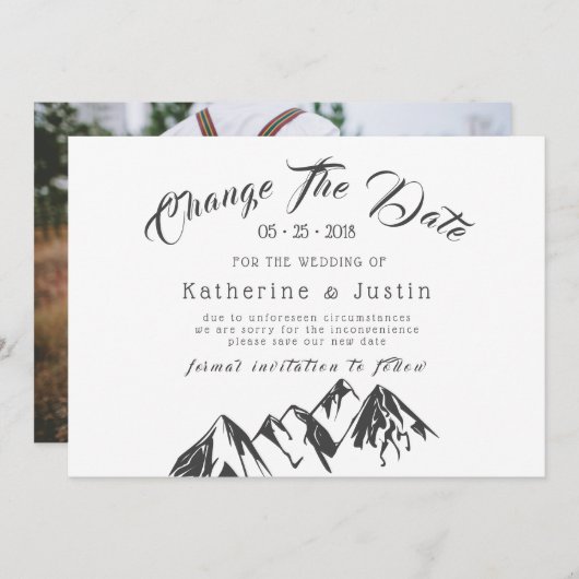 Ons avontuur begint ⎥ de Datum van de Fotokaart ve (Voorkant / Achterkant)