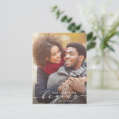 Ons avontuur begint | De datumfoto opslaan Aankondigingskaart (Staand voorkant)