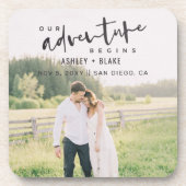 Ons avontuur begint de Foto van het Manuscript spa Bier Onderzetter (Voorkant)