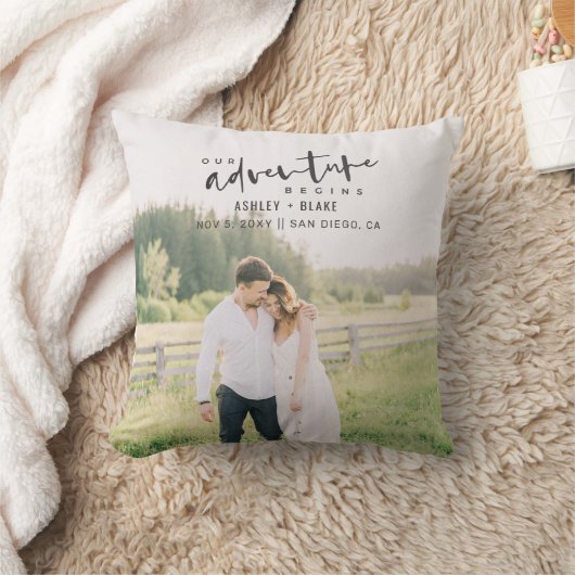 Ons avontuur begint de Foto van het Manuscript spa Kussen (Deken)