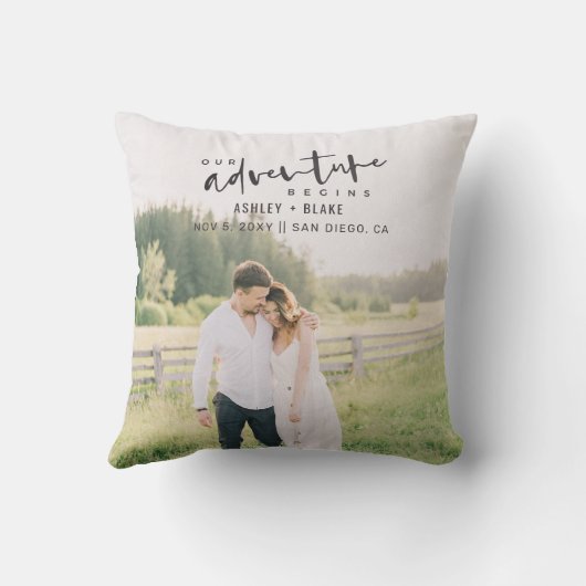 Ons avontuur begint de Foto van het Manuscript spa Kussen (Achterkant)