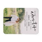 Ons avontuur begint de Foto van het Manuscript spa Magneet (Horizontaal)