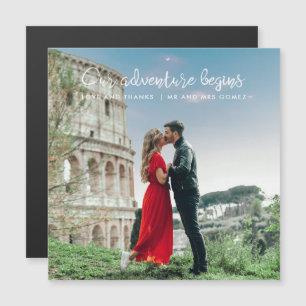 Ons avontuur begint Foto Dank je bruiloft