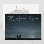 Ons avontuur begint Foto sparen de Datum Kaart (Voorkant / Achterkant)