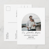 Ons avontuur begint, Gearkeerde foto sparen de dat Aankondigingskaart (Voorkant / Achterkant)