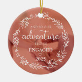 Ons avontuur begint in 2025 keramisch ornament (Voorkant)