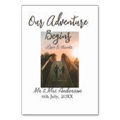 Ons avontuur begint koppel foto liefde & bedankt (Achterkant)