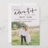 Ons avontuur begint Manuscript sparen de Foto van  Save The Date (Voorkant)