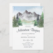 Ons avontuur begint met de bruiloft van de Waterve Kaart (Voorkant / Achterkant)