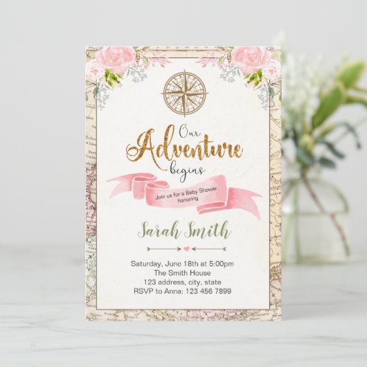 Ons avontuur begint met de uitnodiging (Staand voorkant)