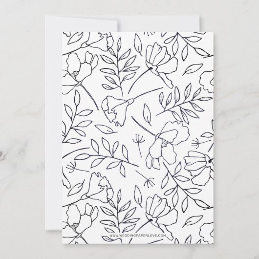 Ons avontuur begint met Foto opslaan Datum Aankondiging (Achterkant)