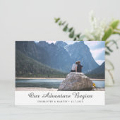 Ons avontuur begint met foto's opslaan van de datu save the date (Staand voorkant)