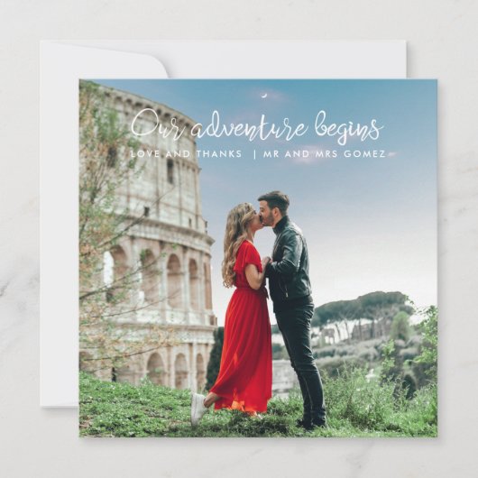 Ons avontuur begint met Honeymoon Weddenschap Beda (Voorkant)