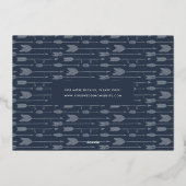 Ons avontuur begint | Multi-foto slaat de datum op Folie Uitnodiging (Achterkant)