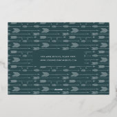 Ons avontuur begint | Multi-foto slaat de datum op Folie Uitnodiging (Achterkant)