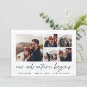 Ons avontuur begint | Multi-Photo Verloving Anno Aankondiging (Staand voorkant)