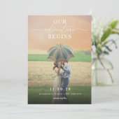 Ons avontuur begint Script Photo Save the Moment Date (Staand voorkant)