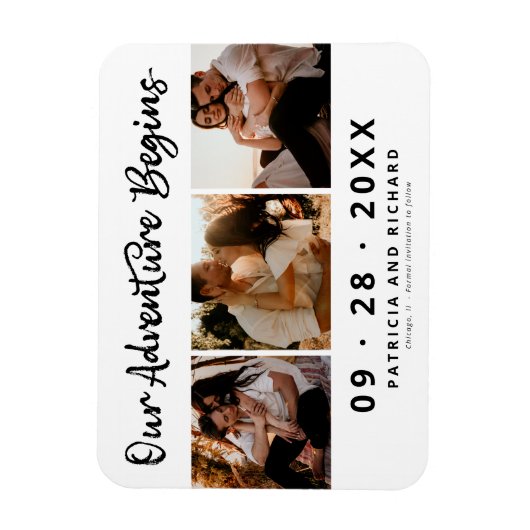 Ons avontuur begint sparen Datum 3 Magnet van de F Magneet (Verticaal)