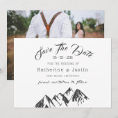 Ons avontuur begint ⎥ sparen de Datum Fotokaart (Voorkant / Achterkant)