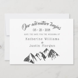 Ons avontuur begint ⎥ sparen de Datum Fotokaart