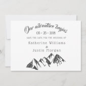 Ons avontuur begint ⎥ sparen de Datum Fotokaart (Voorkant)