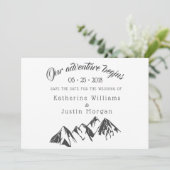 Ons avontuur begint ⎥ sparen de Datum Fotokaart (Staand voorkant)