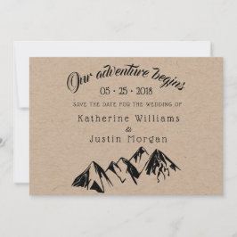 Ons avontuur begint ⎥ sparen de Datum Fotokaart