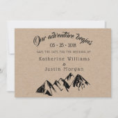 Ons avontuur begint ⎥ sparen de Datum Fotokaart (Voorkant)